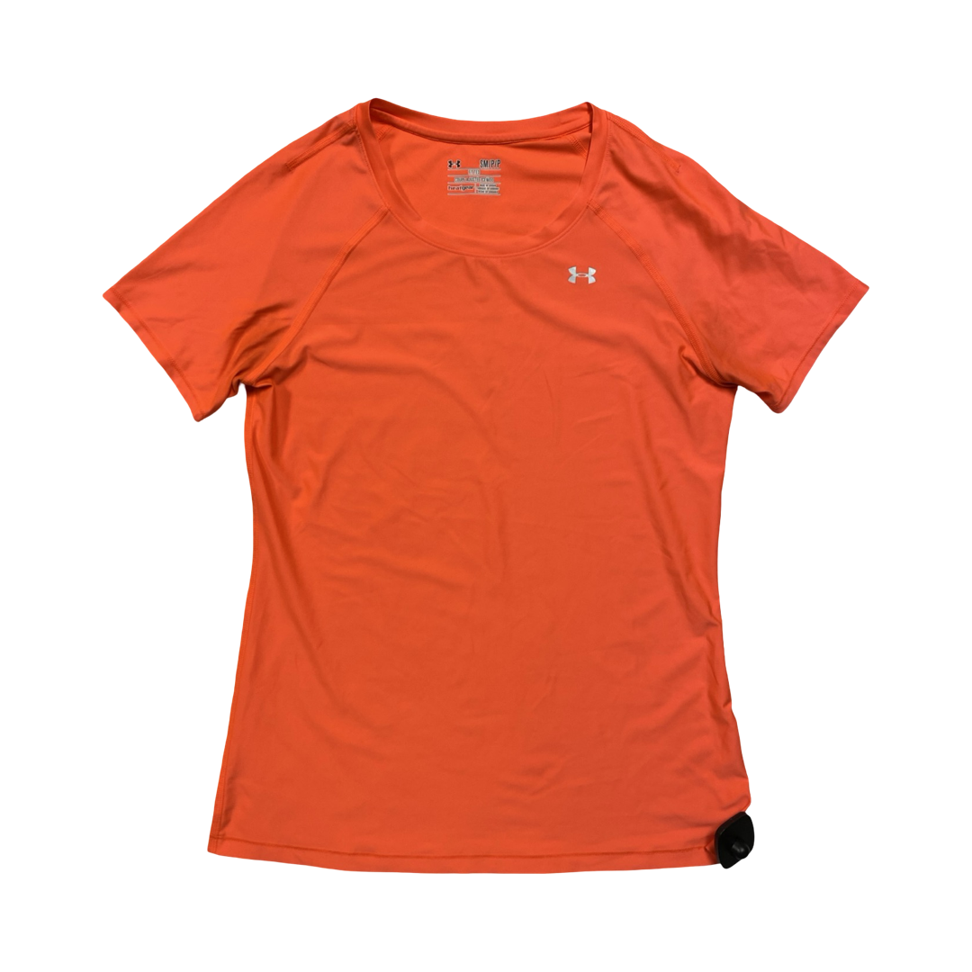 Athletic Top Ss By Under Armour In Orange, Size:S