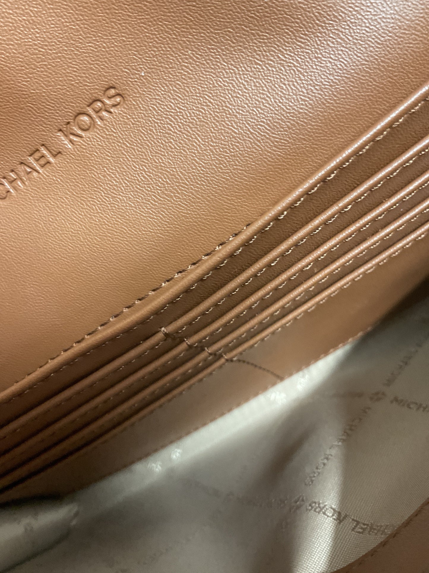 Crossbody Designer By Michael Kors In Brown, Size:Small