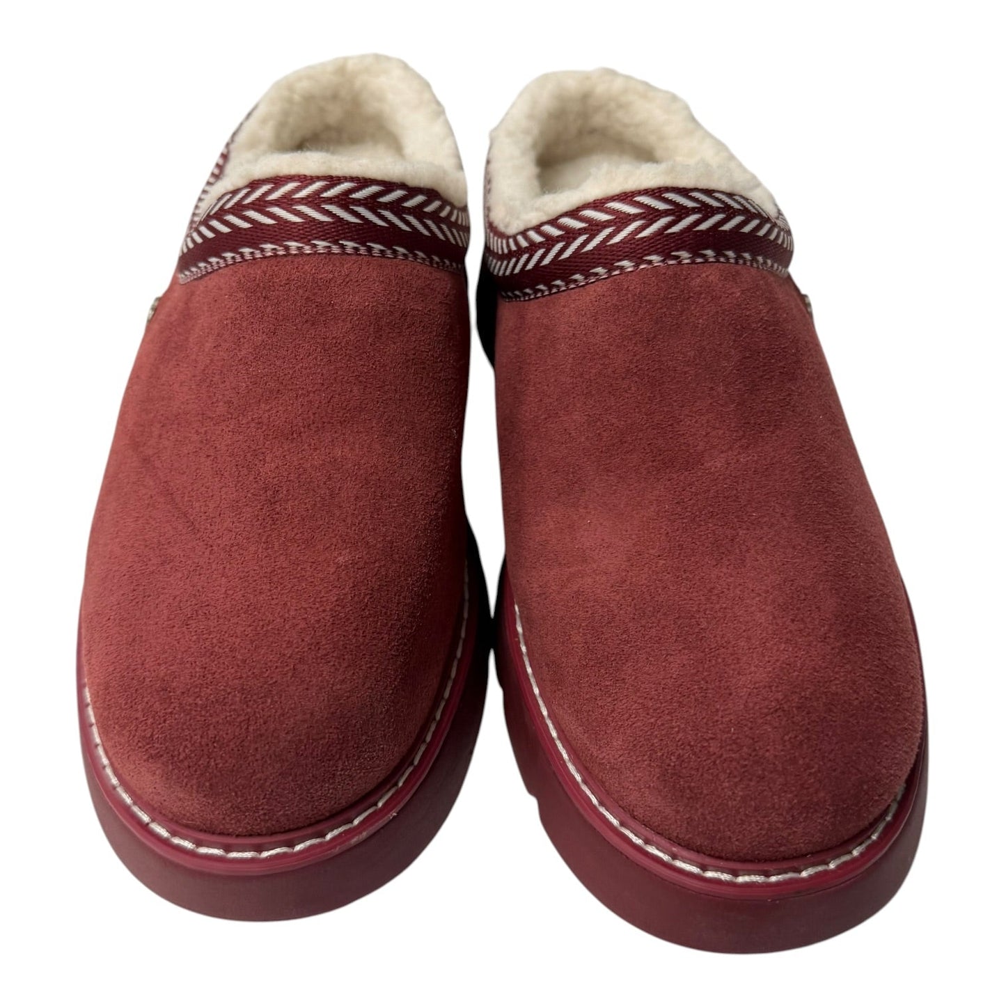 Shoes Flats By Bobs In Maroon, Size:11