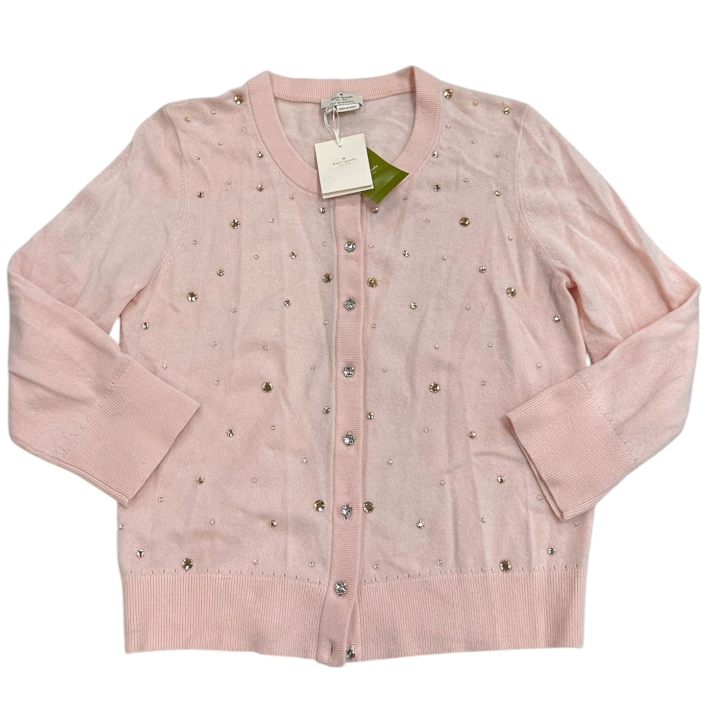 Cardigan Designer By Kate Spade In Pink, Size:M
