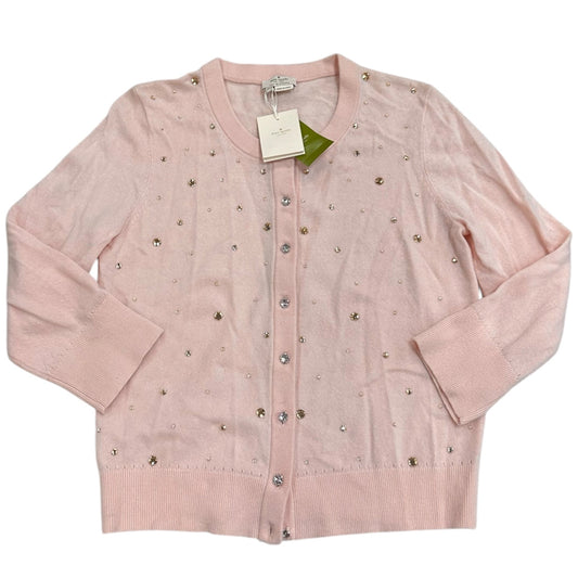 Cardigan Designer By Kate Spade In Pink, Size:M