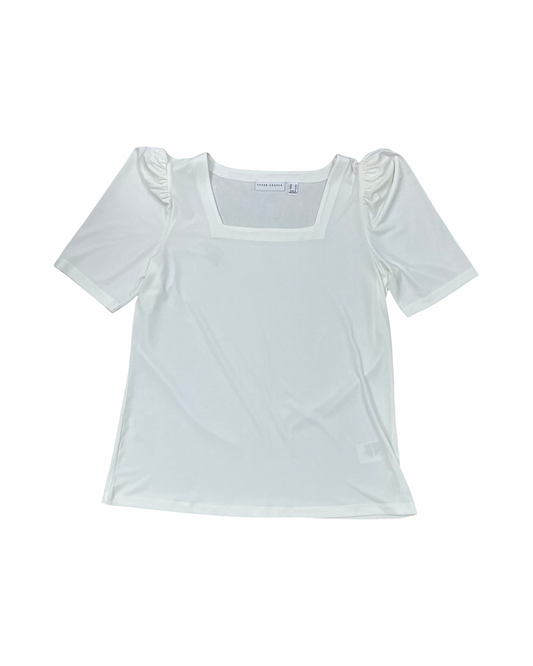 Top Ss By Susan Graver In Cream, Size:S