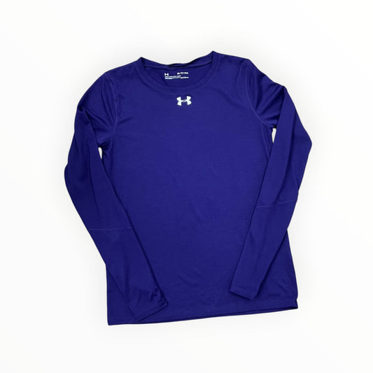 Athletic Top Ls Crewneck By Under Armour In Purple, Size:Xs