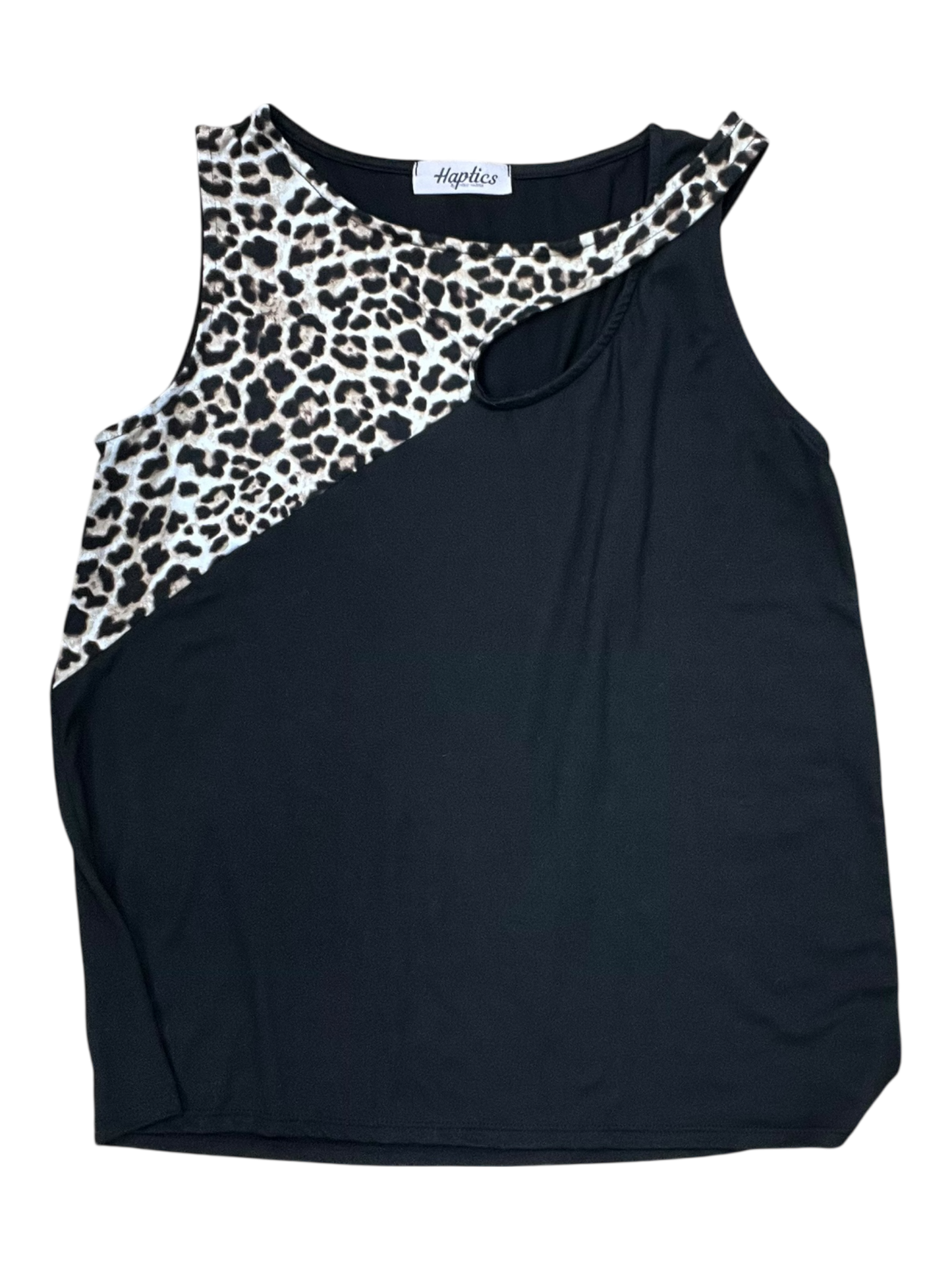 Top Sleeveless By Haptics In Black, Size:M