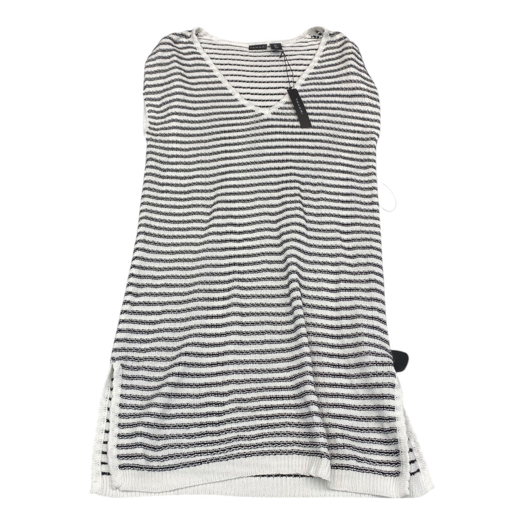 Swimwear Cover-Up By Tahari By Arthur Levine In Black & White, Size:L