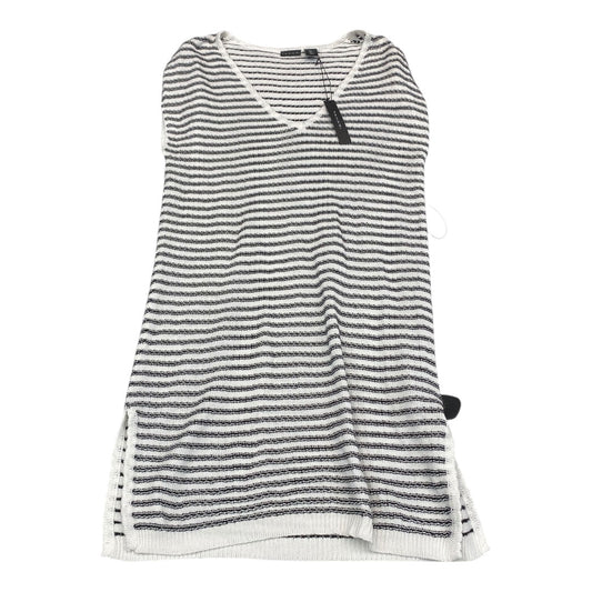 Swimwear Cover-Up By Tahari By Arthur Levine In Black & White, Size:L