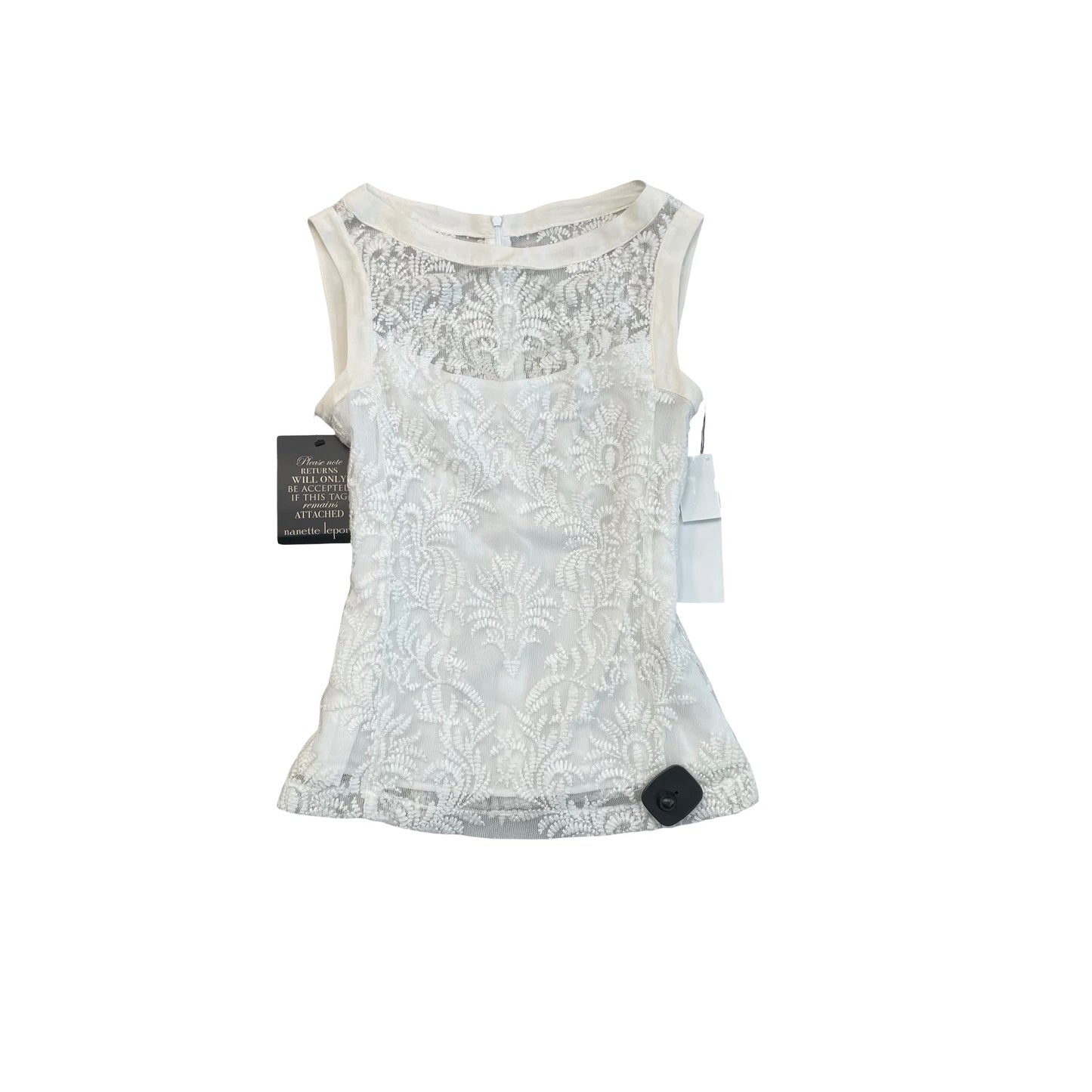 Top Sleeveless By Nanette Lepore In White, Size:0
