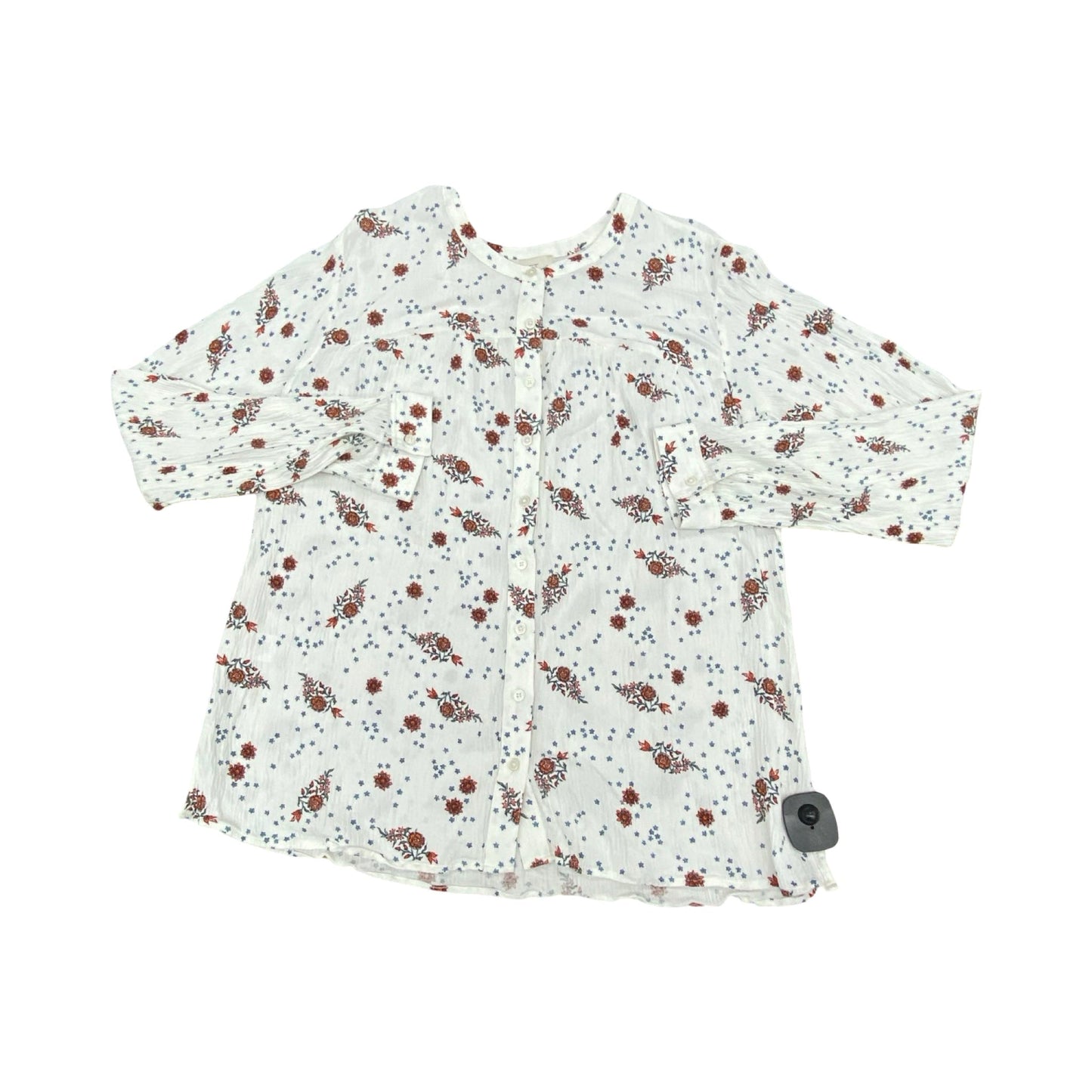 Top Ls By Loft In Floral Print, Size:L