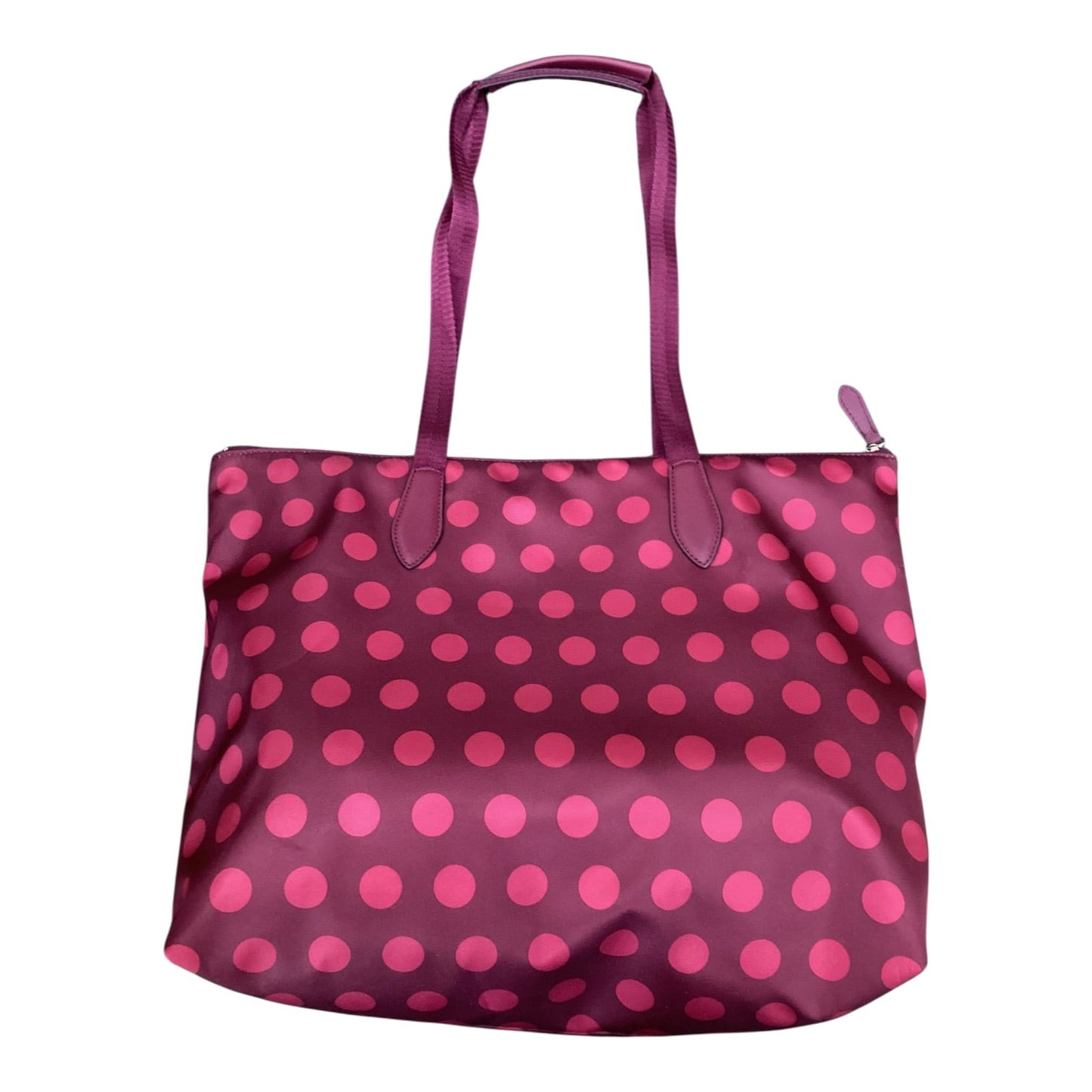 Tote Designer By Kate Spade In Polkadot Pattern, Size:Medium