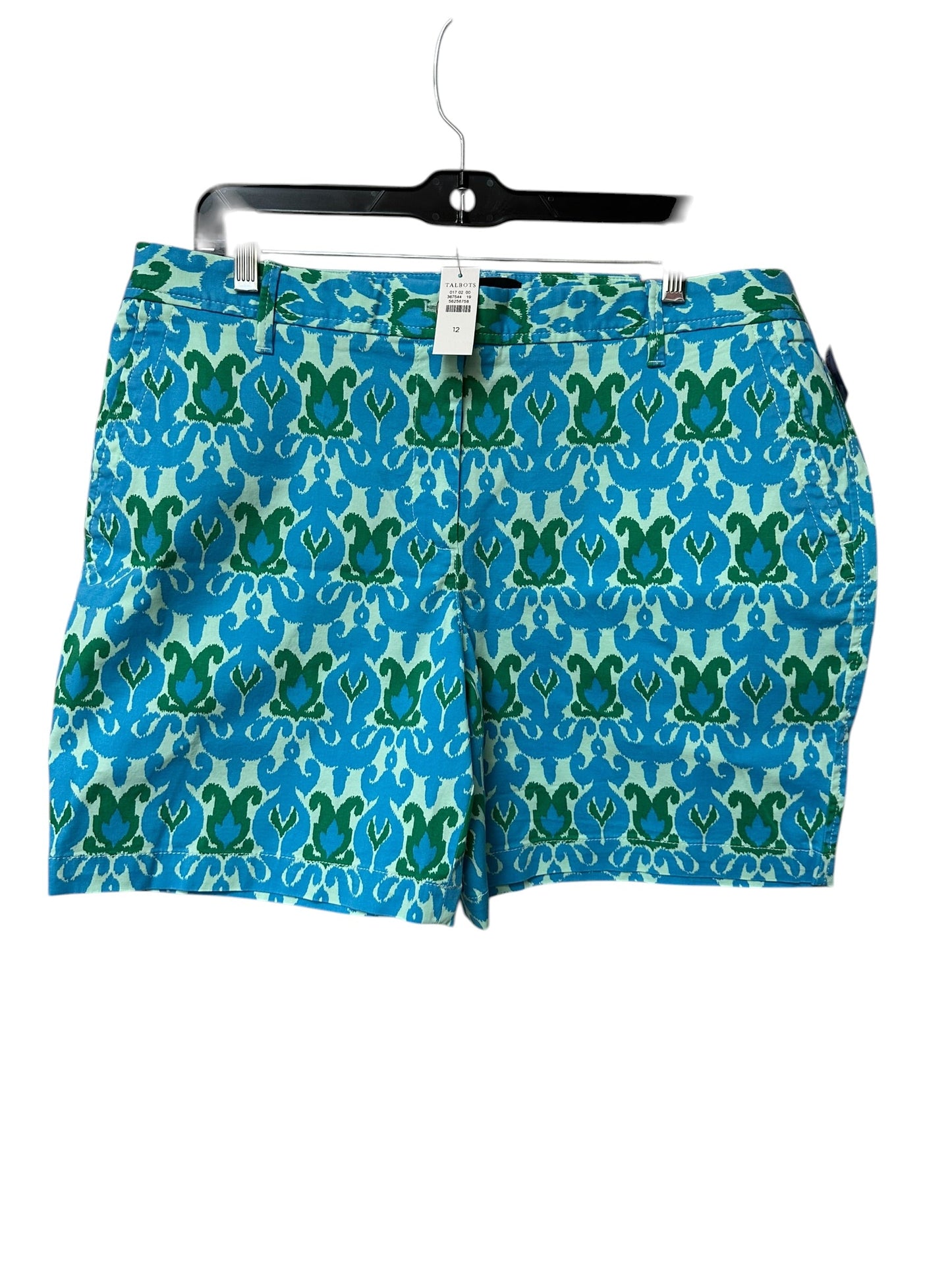 Shorts By Talbots In Blue & Green, Size:12