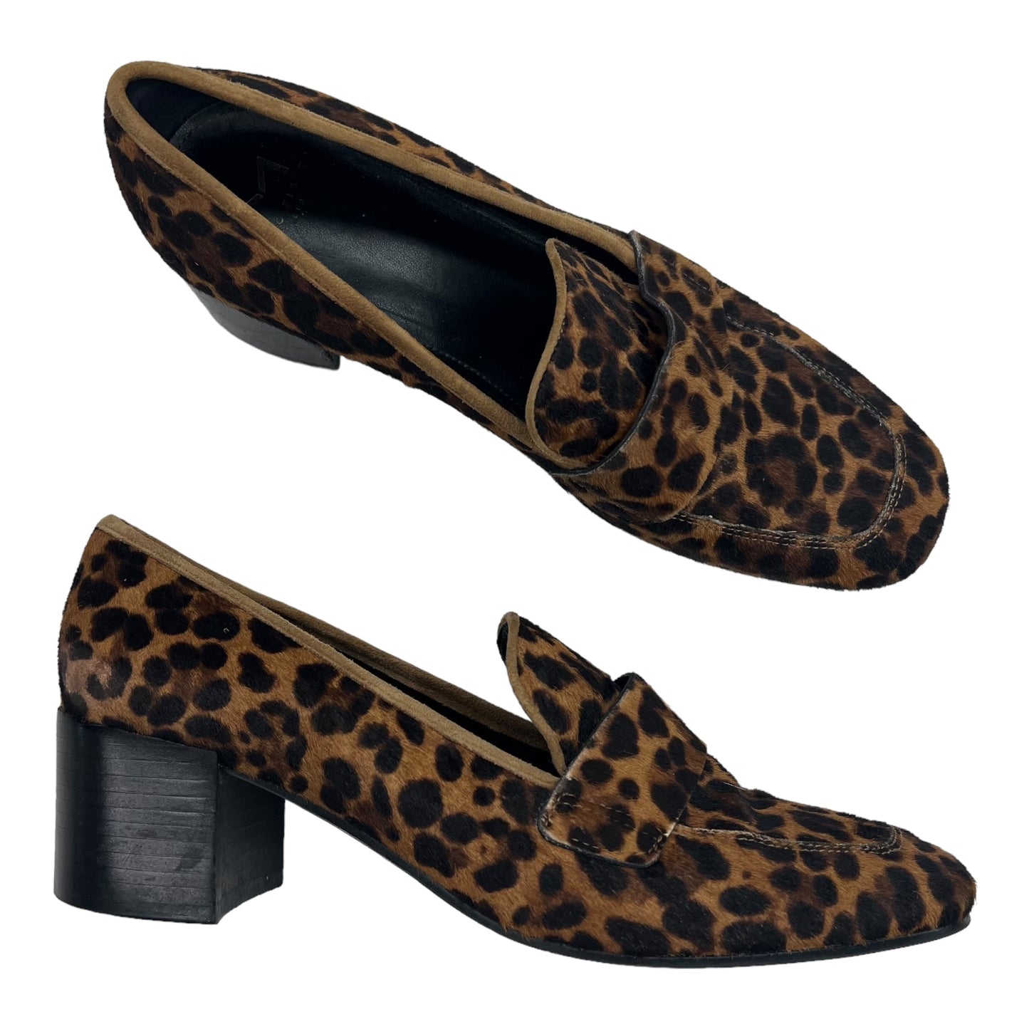 ANIMAL PRINT SHOES HEELS BLOCK by MARC FISHER Size:8.5