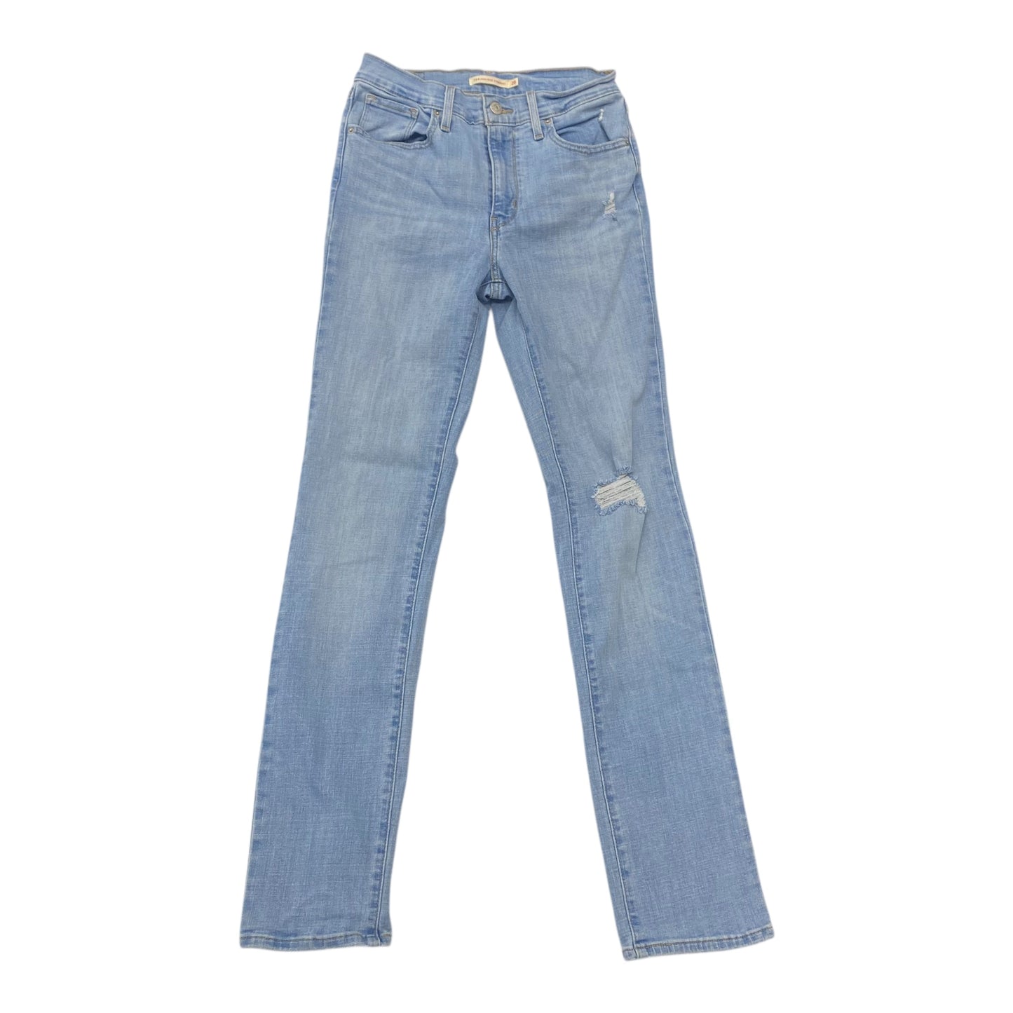 Jeans Skinny By Levis In Blue Denim, Size:6