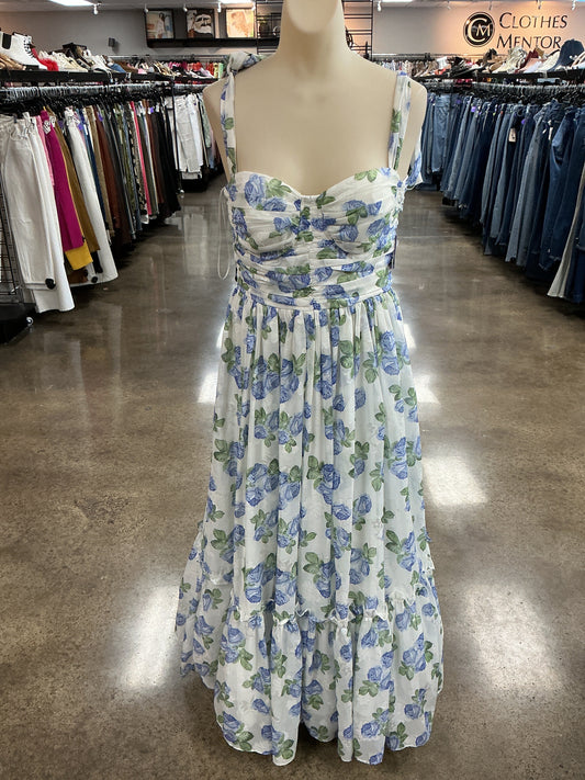 Dress Casual Maxi By Mable In Blue & Green, Size:L