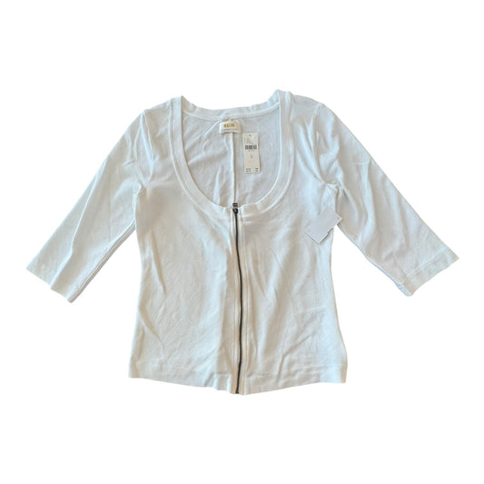 Top 3/4 Sleeve By Maeve In White, Size:M