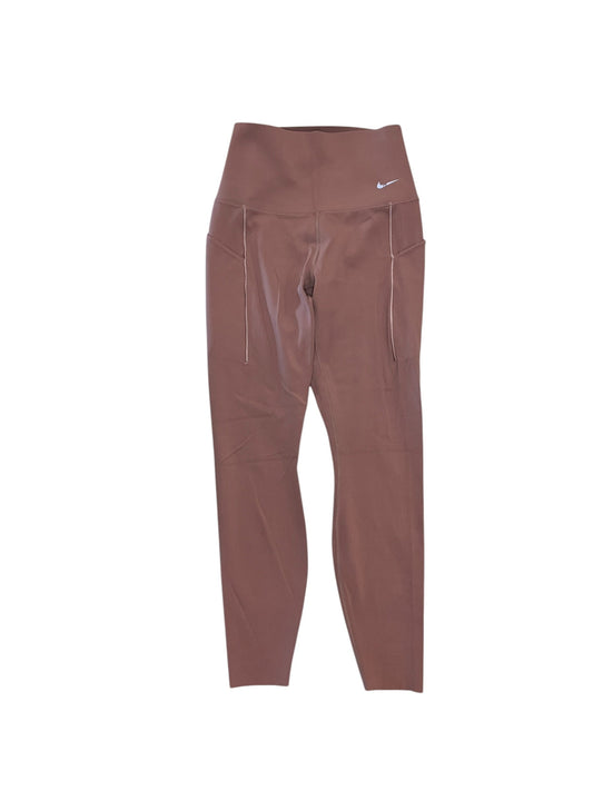 Athletic Leggings By Nike In Mauve, Size:S