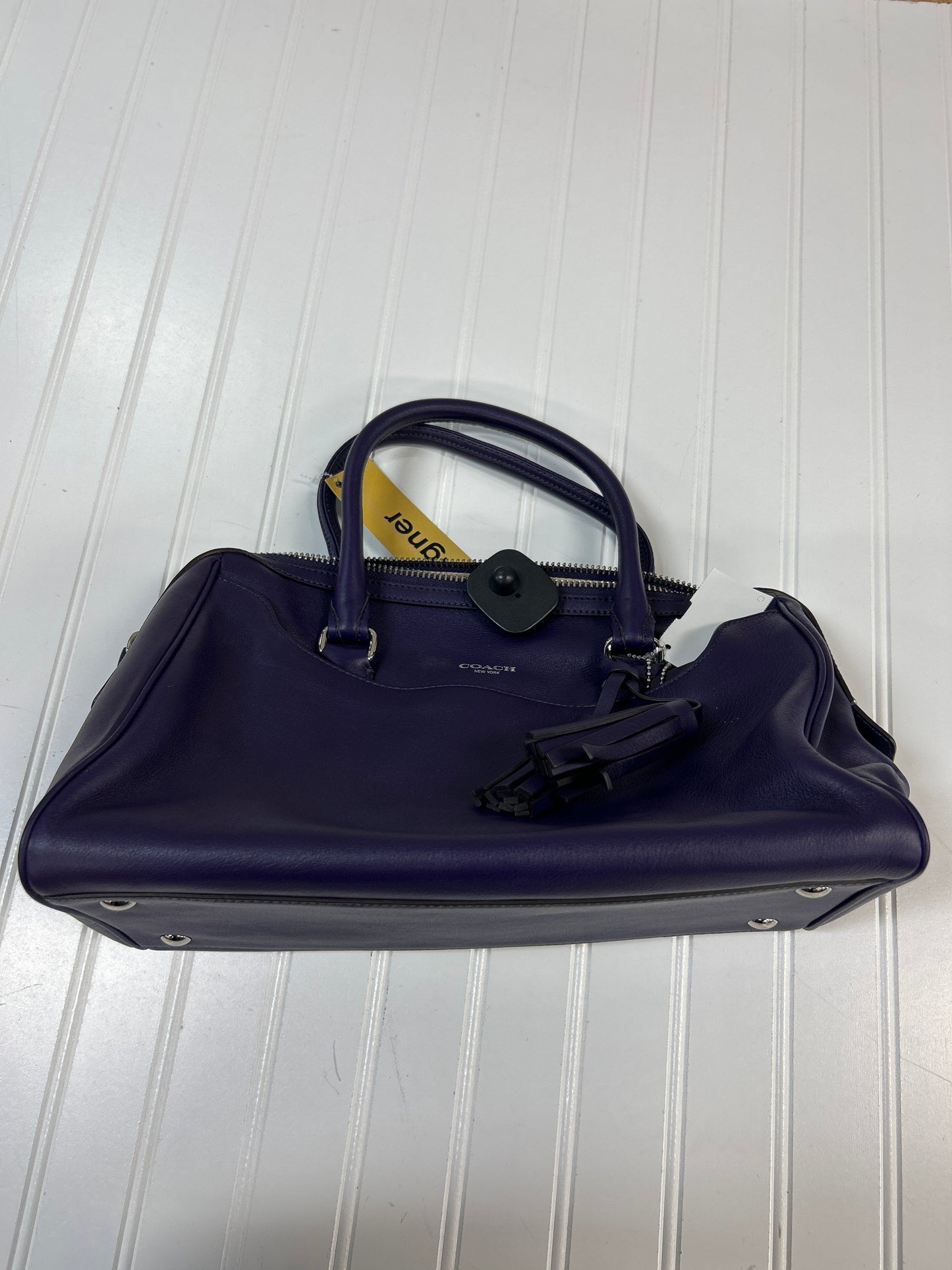 Handbag Designer By Coach In Purple, Size:Large