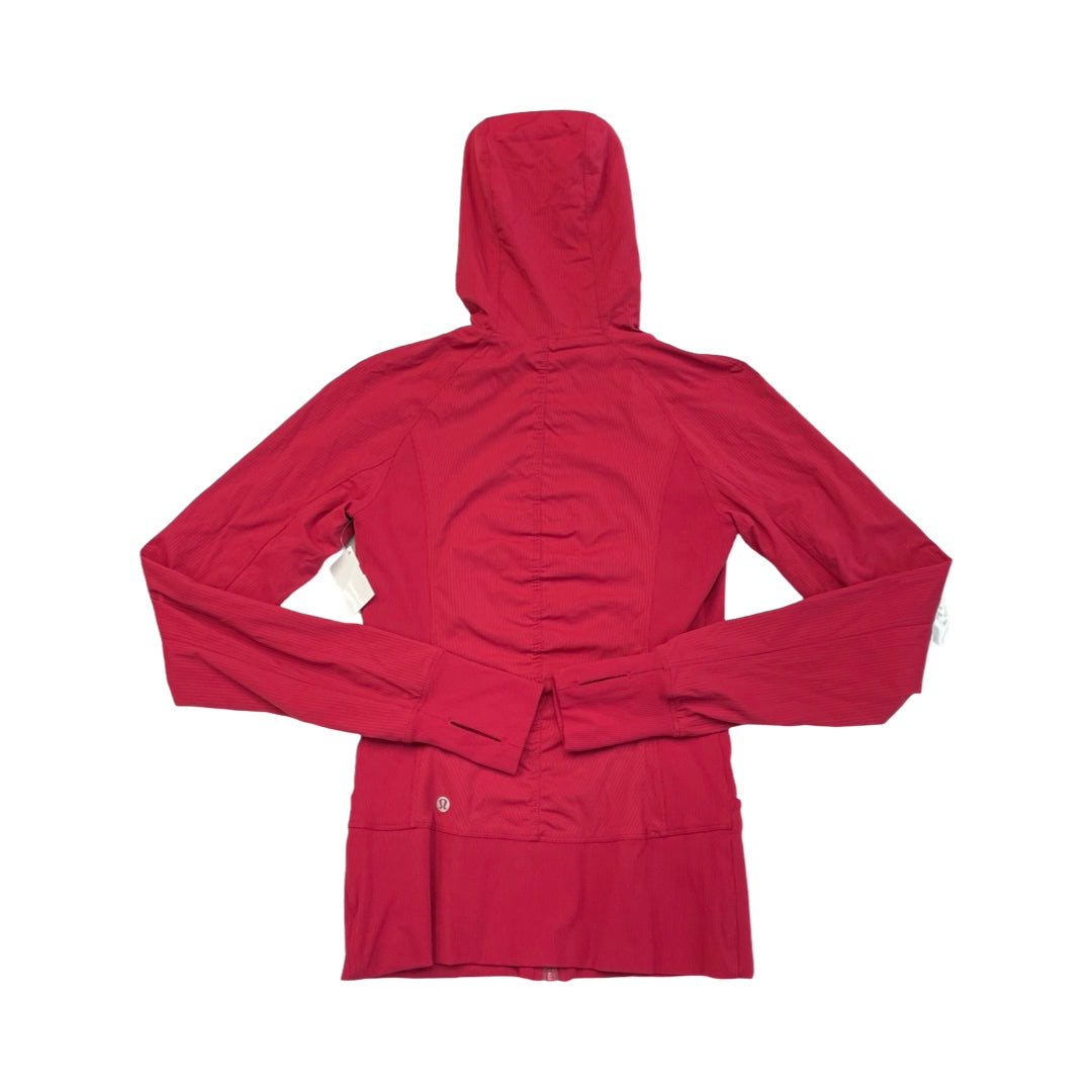 Athletic Jacket By Lululemon In Pink, Size:6