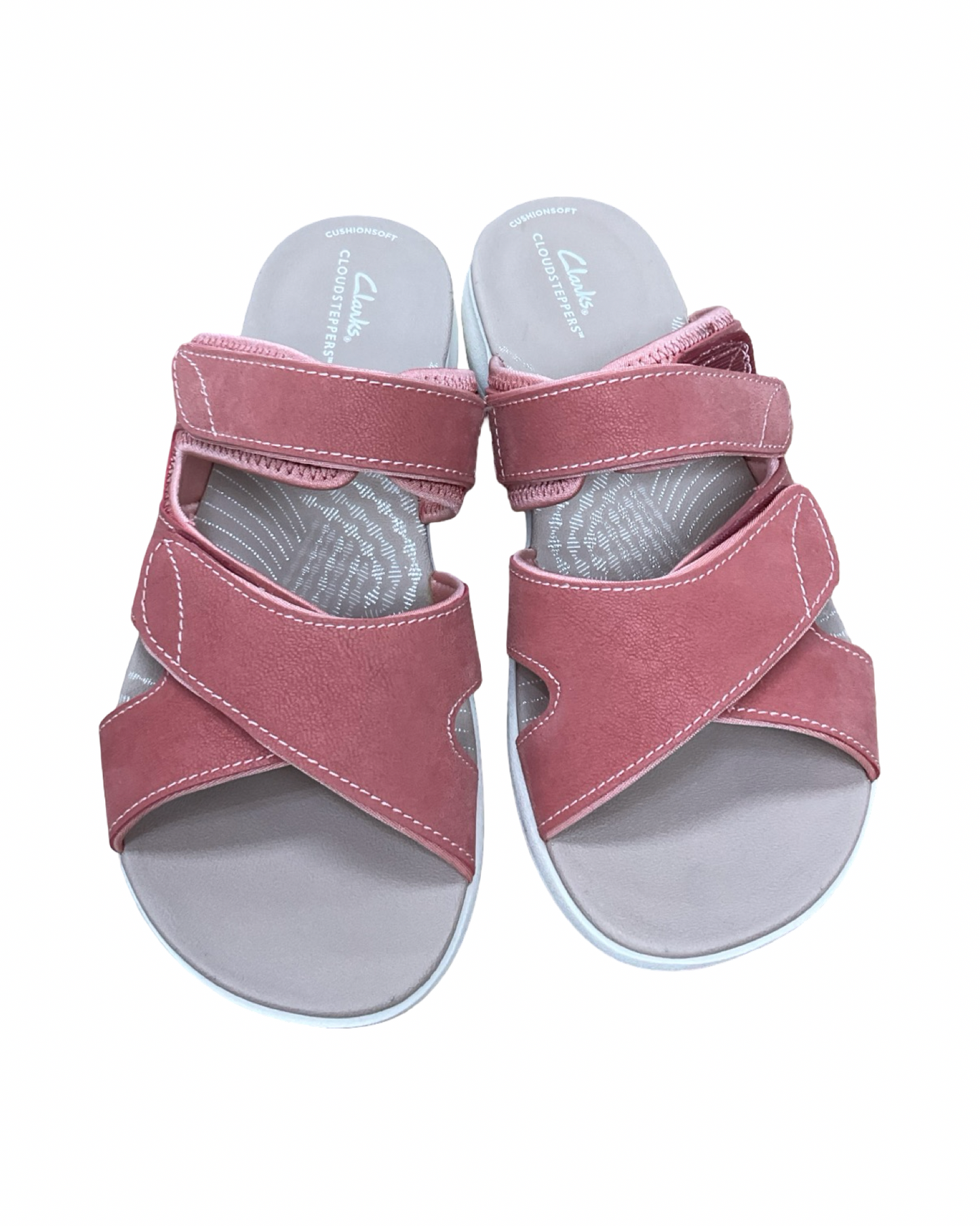 Sandals Flats By Clarks In Pink, Size:6