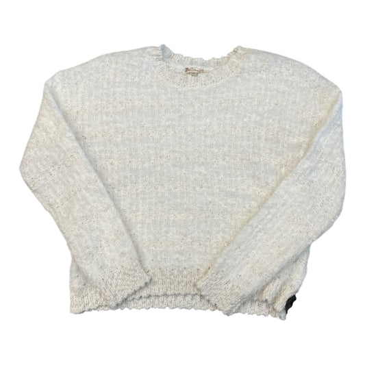 Sweater By Hem & Thread In White, Size:M