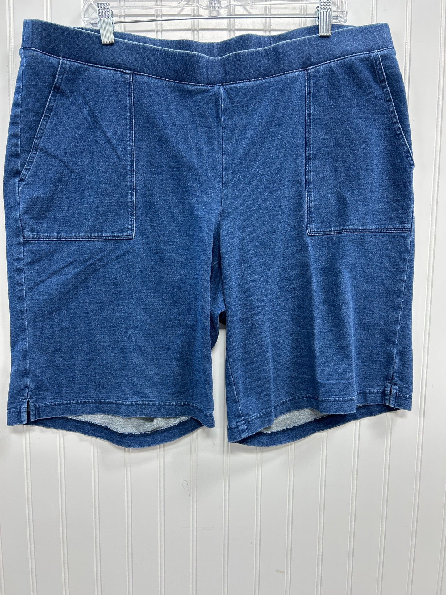 Shorts By Pure Jill In Blue Denim, Size:2X