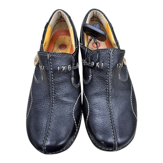 Shoes Flats By Clarks In Black, Size:5.5