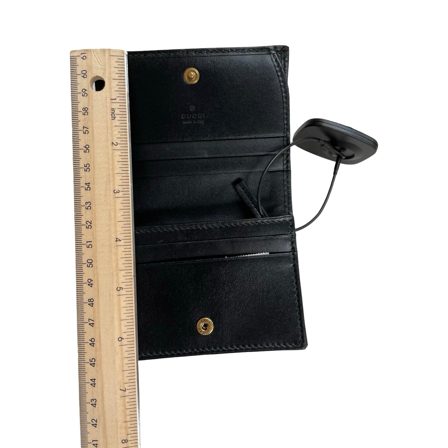 Wallet Luxury Designer By Gucci In Black, Size:Small