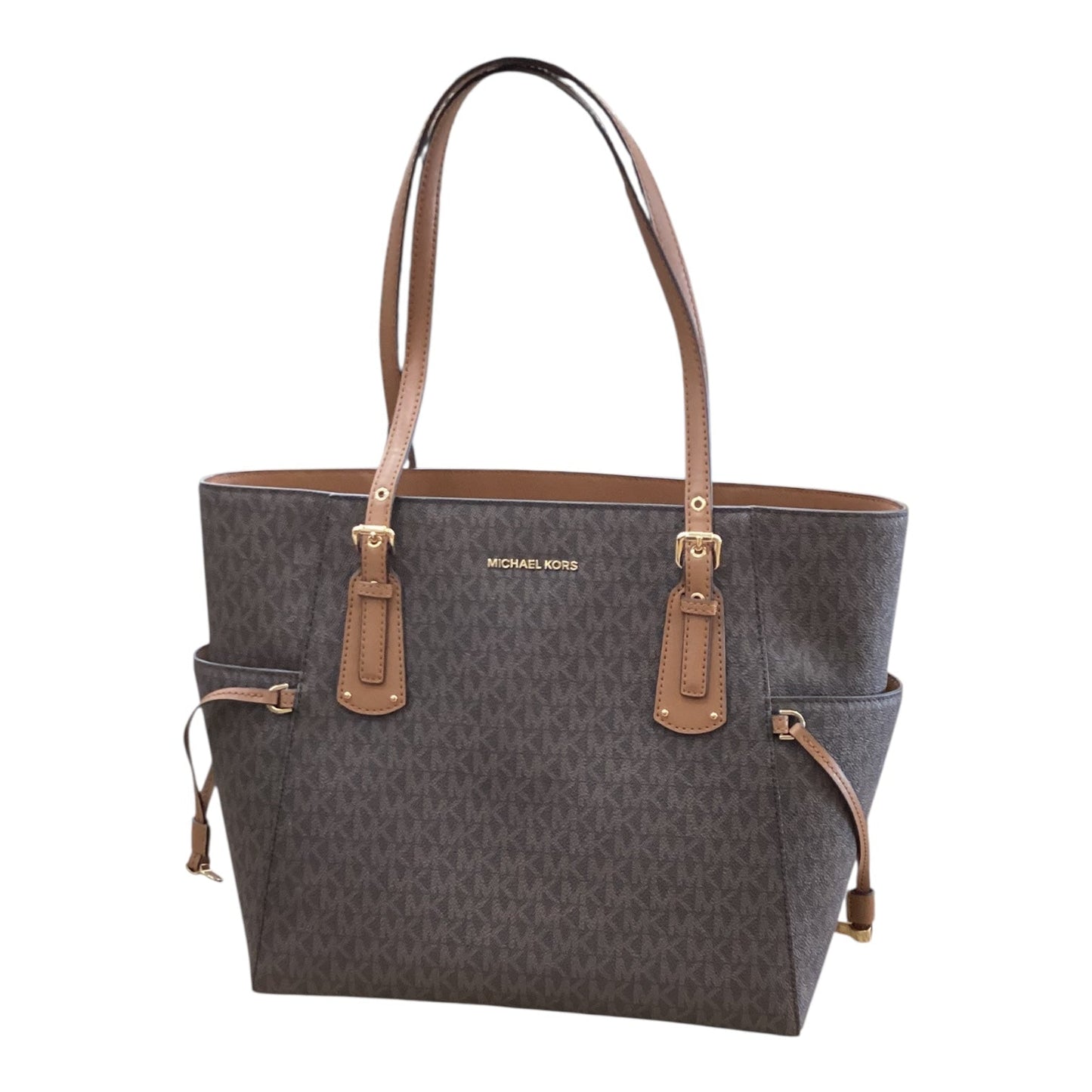 Handbag Designer By Michael Kors In Brown, Size:Large