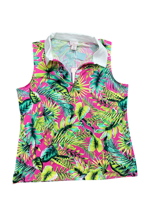 Athletic Tank Top By Tommy Bahama In Tropical Print, Size:Xl