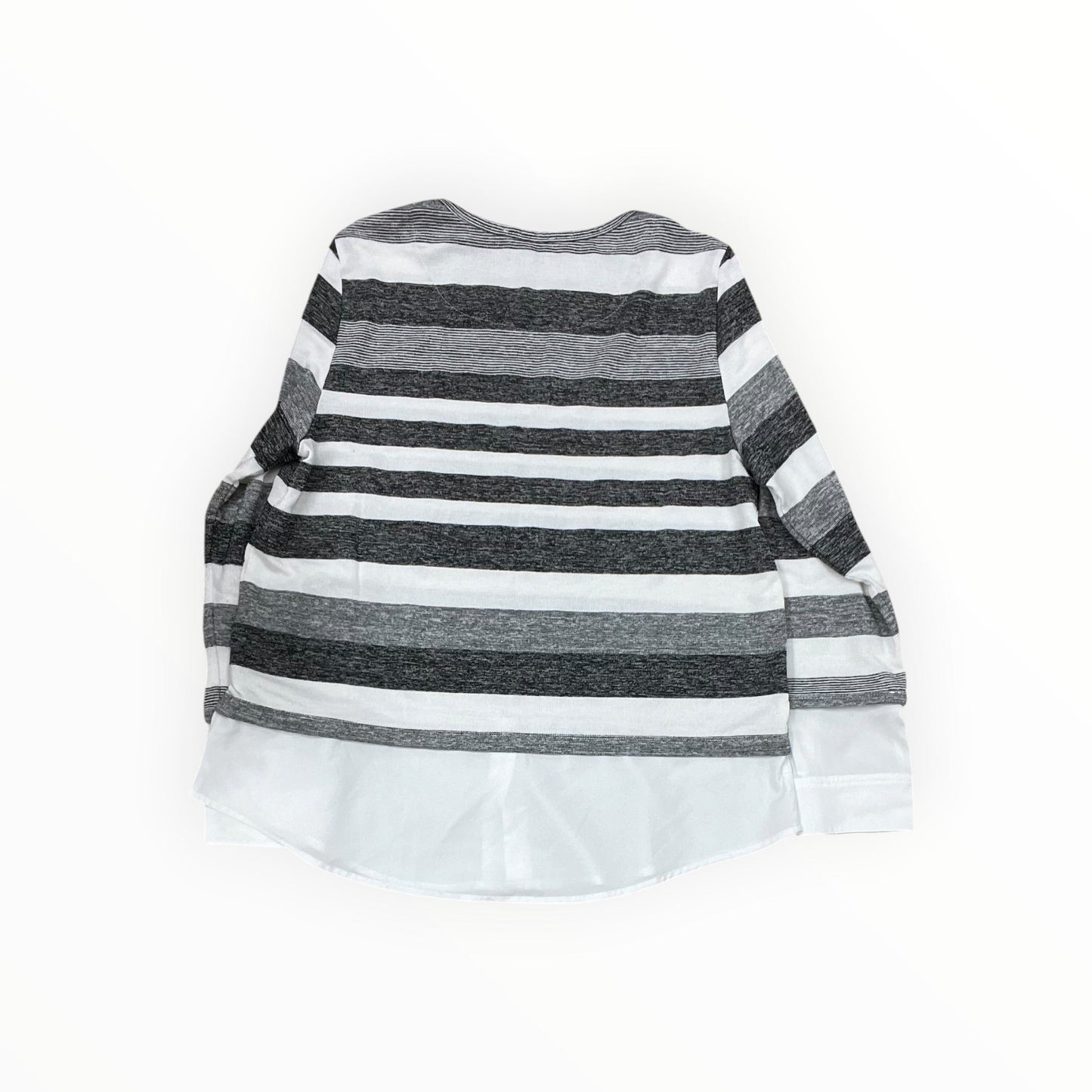 Top Ls By Calvin Klein In Black & White, Size:L