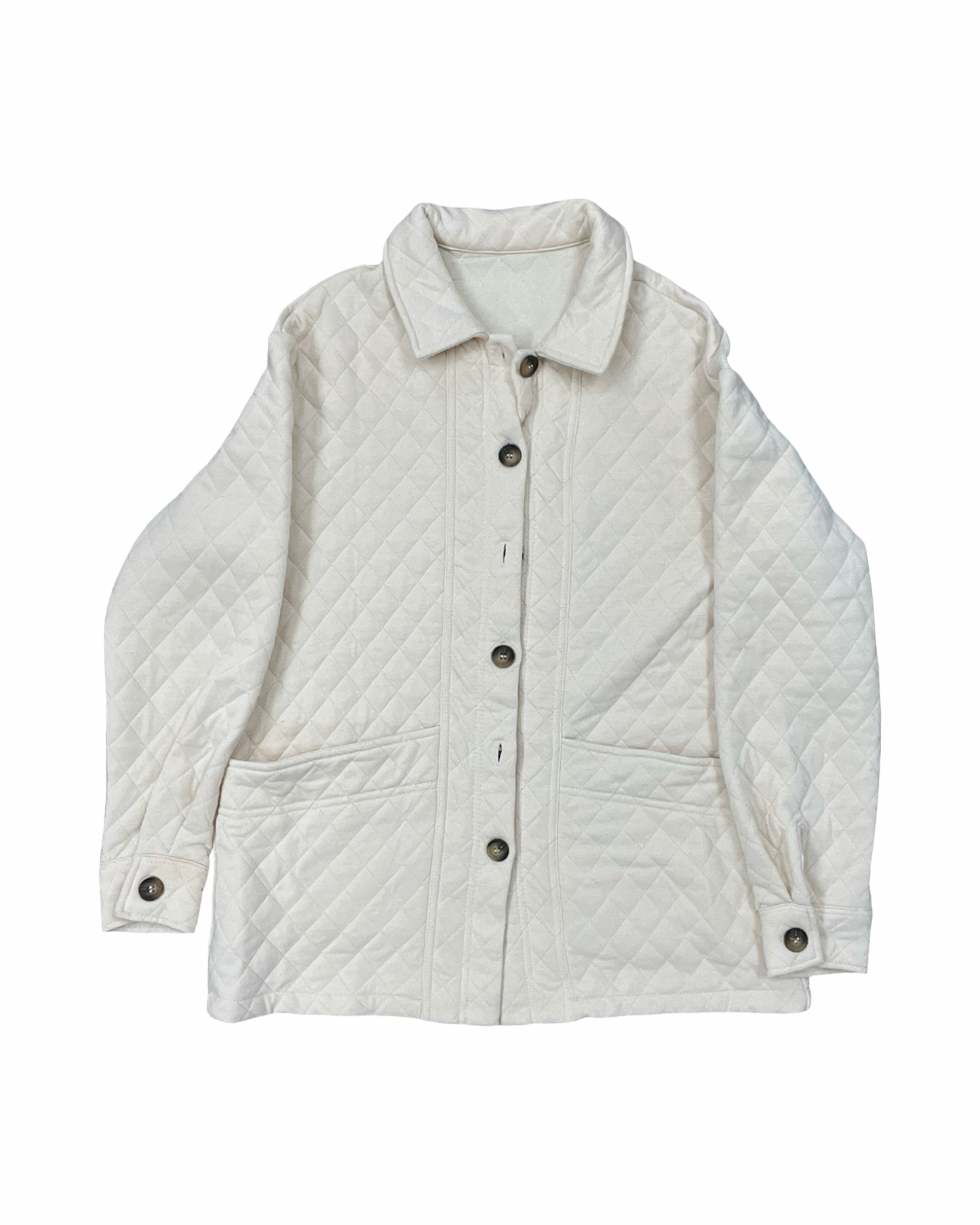 Jacket Puffer & Quilted By Clothes Mentor In Cream, Size:S