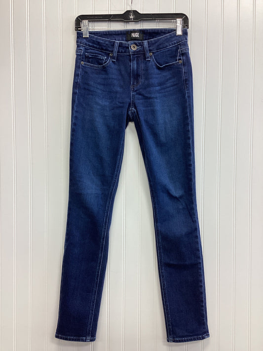Jeans Skinny By Paige In Blue Denim, Size:2