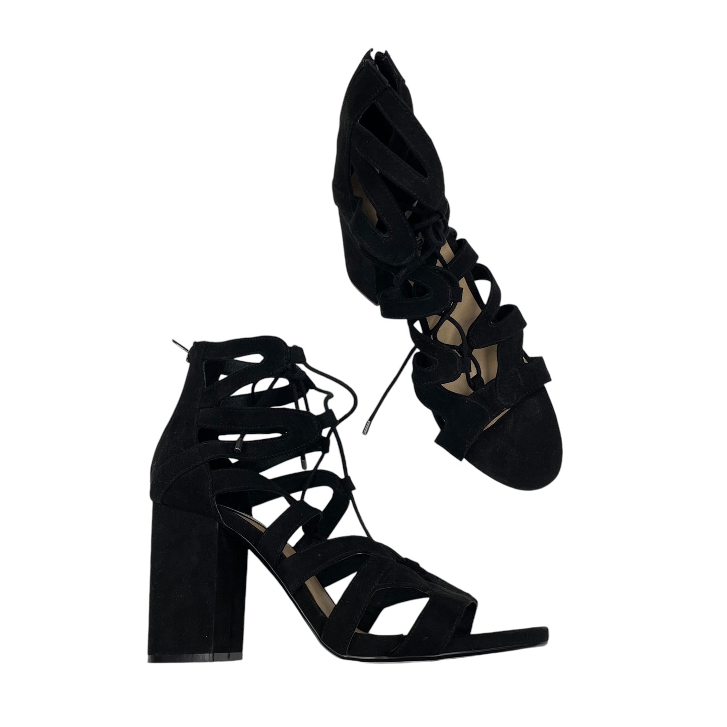 Sandals Heels Block By Steve Madden In Black