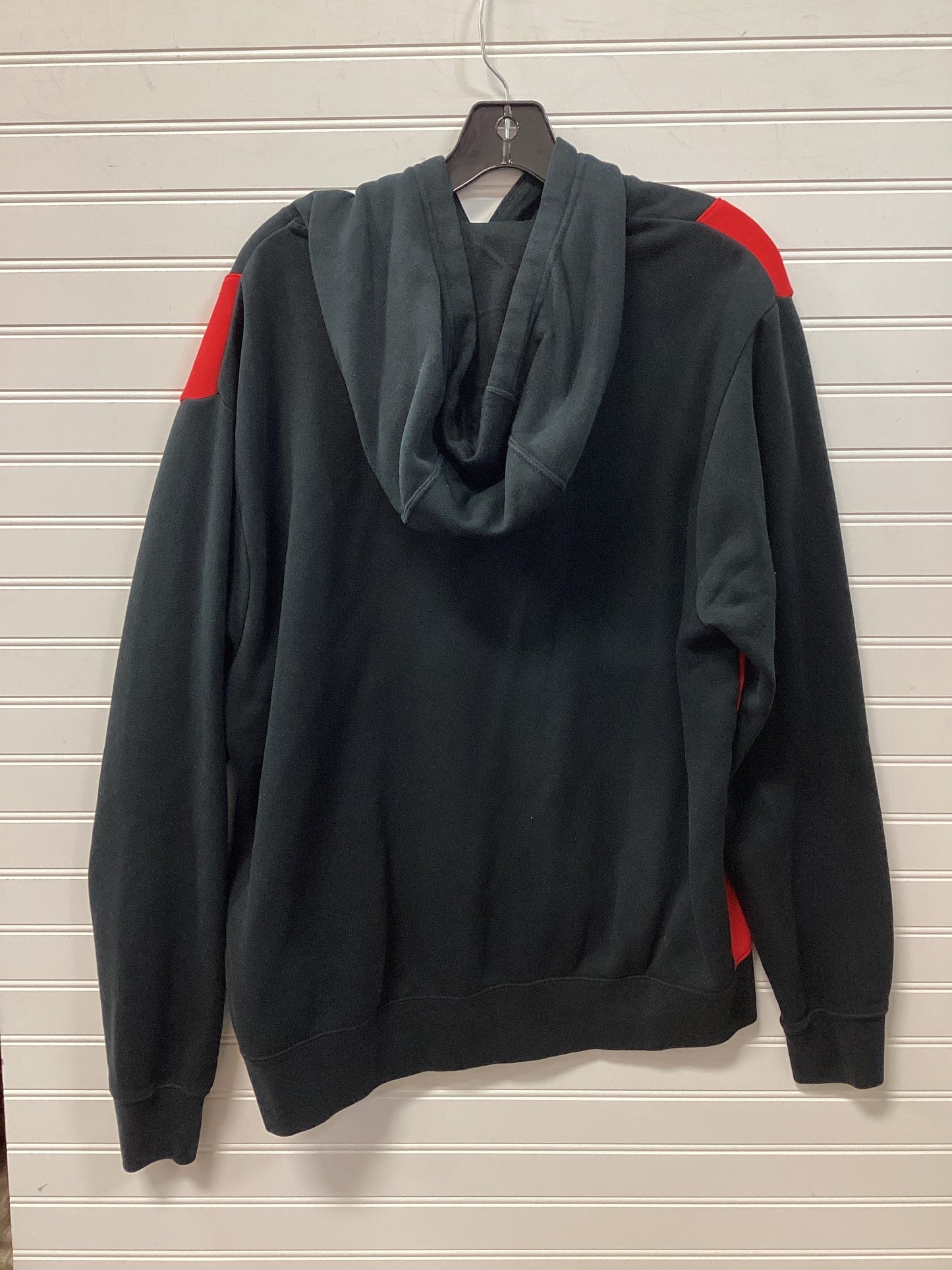 Sweatshirt Hoodie By Nike Apparel In Black & Red, Size:L