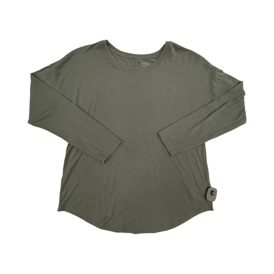 Athletic Top Ls Crewneck By Athleta In Green, Size:M