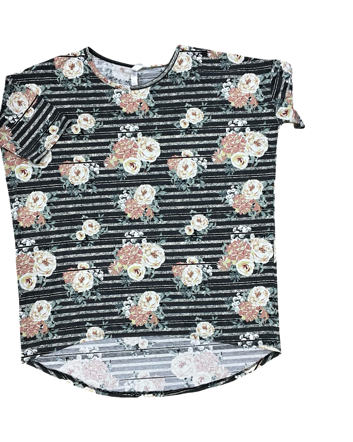 Top Ss By Lularoe In Floral Print, Size:Xl