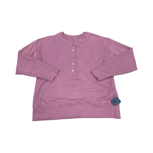 Athletic Top Ls Collar By Athleta In Purple, Size:S