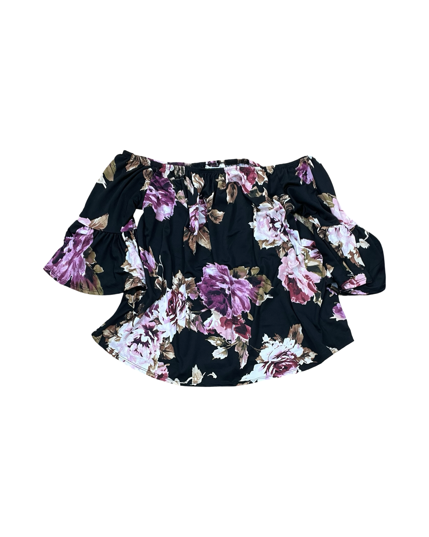 Top Ss By Clothes Mentor In Black & Pink, Size:L