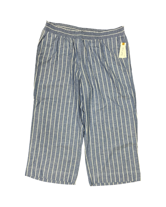 Pants Lounge By Clothes Mentor In Blue & White, Size:22