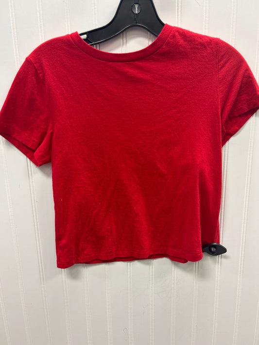 Top Ss Basic By Universal Thread In Red, Size:Xs