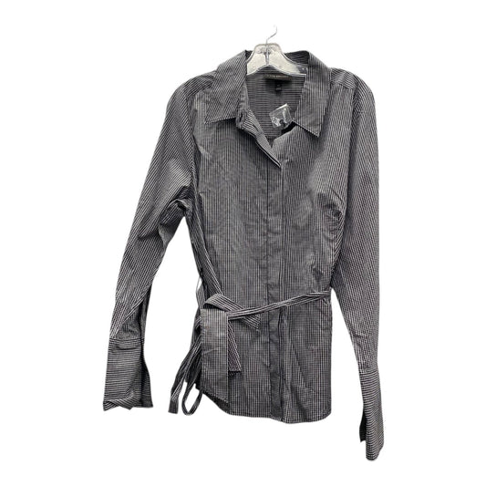 Blouse Ls By Lane Bryant In Black & White, Size:2X