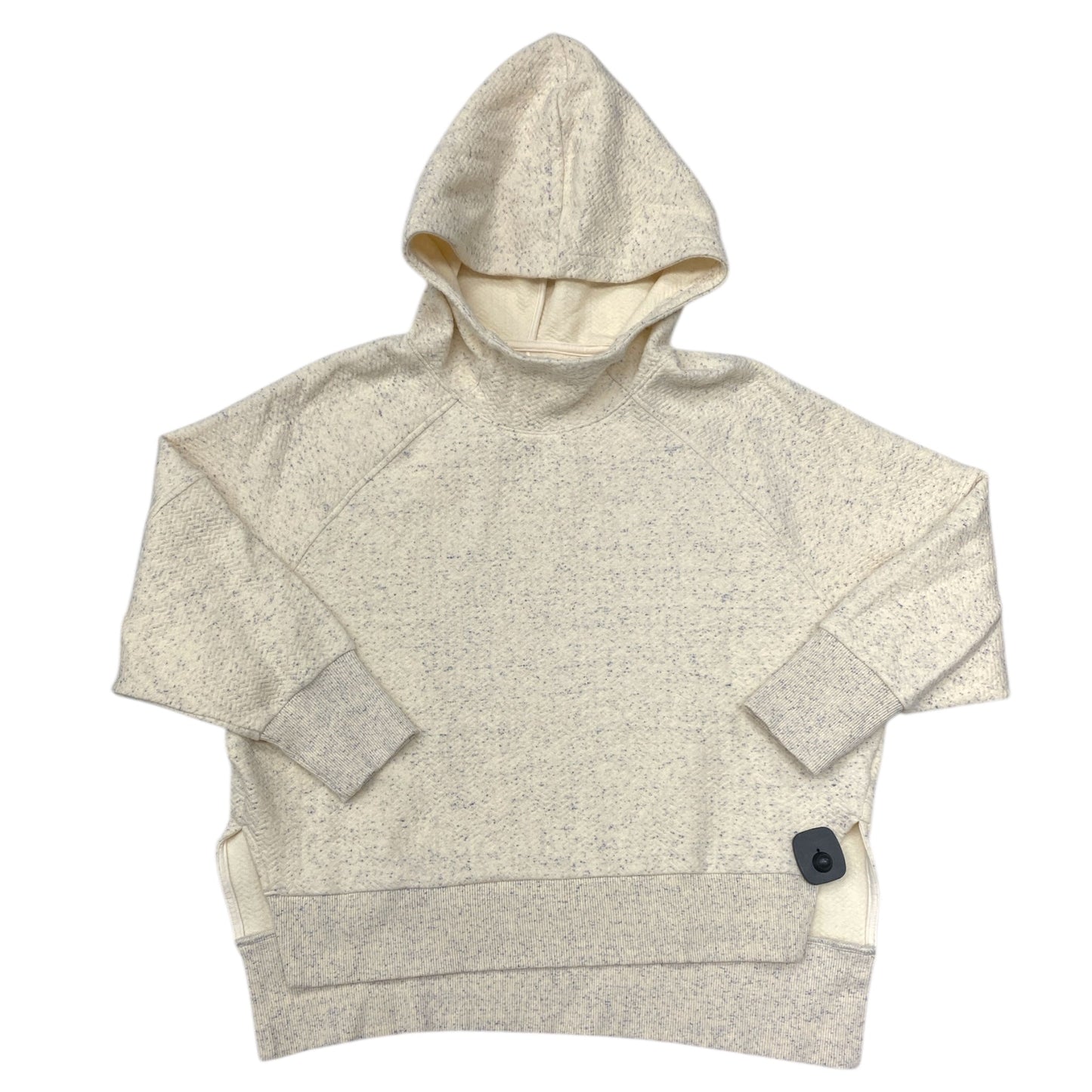 Athletic Sweatshirt Hoodie By Calia In Cream, Size:S