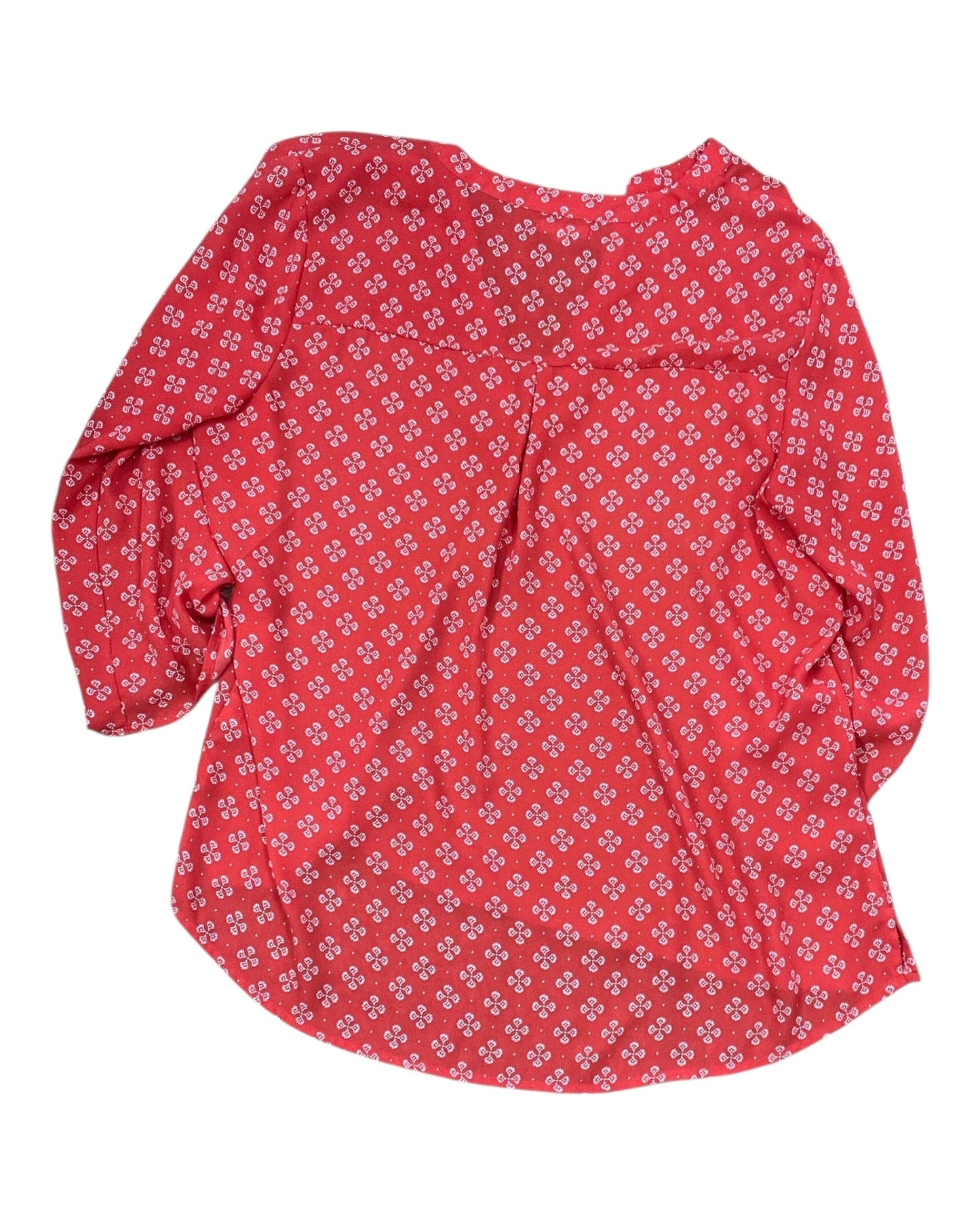 Top 3/4 Sleeve By Maurices In Red, Size:Xl