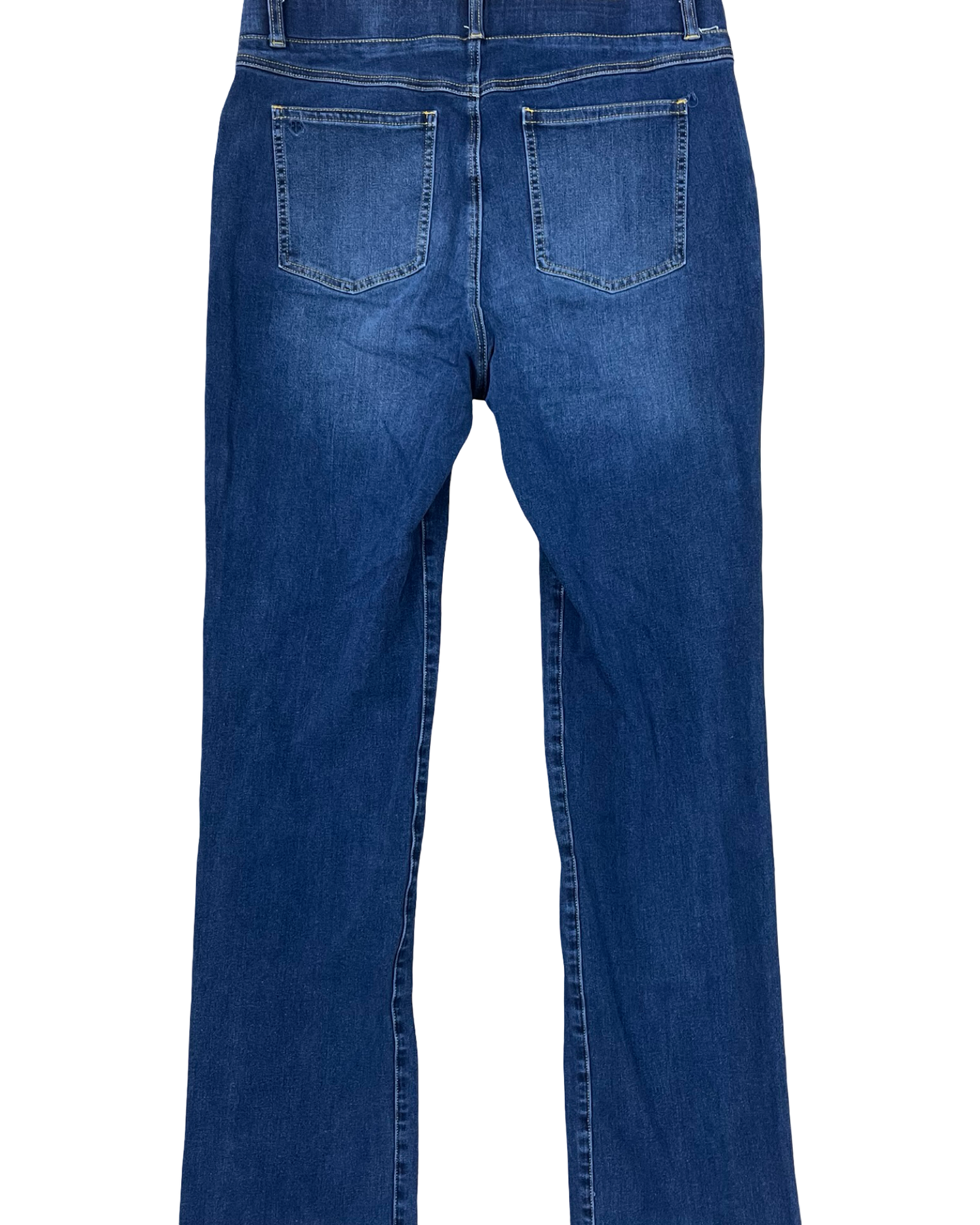 Jeans Straight By Betabrand In Blue Denim, Size:Xl