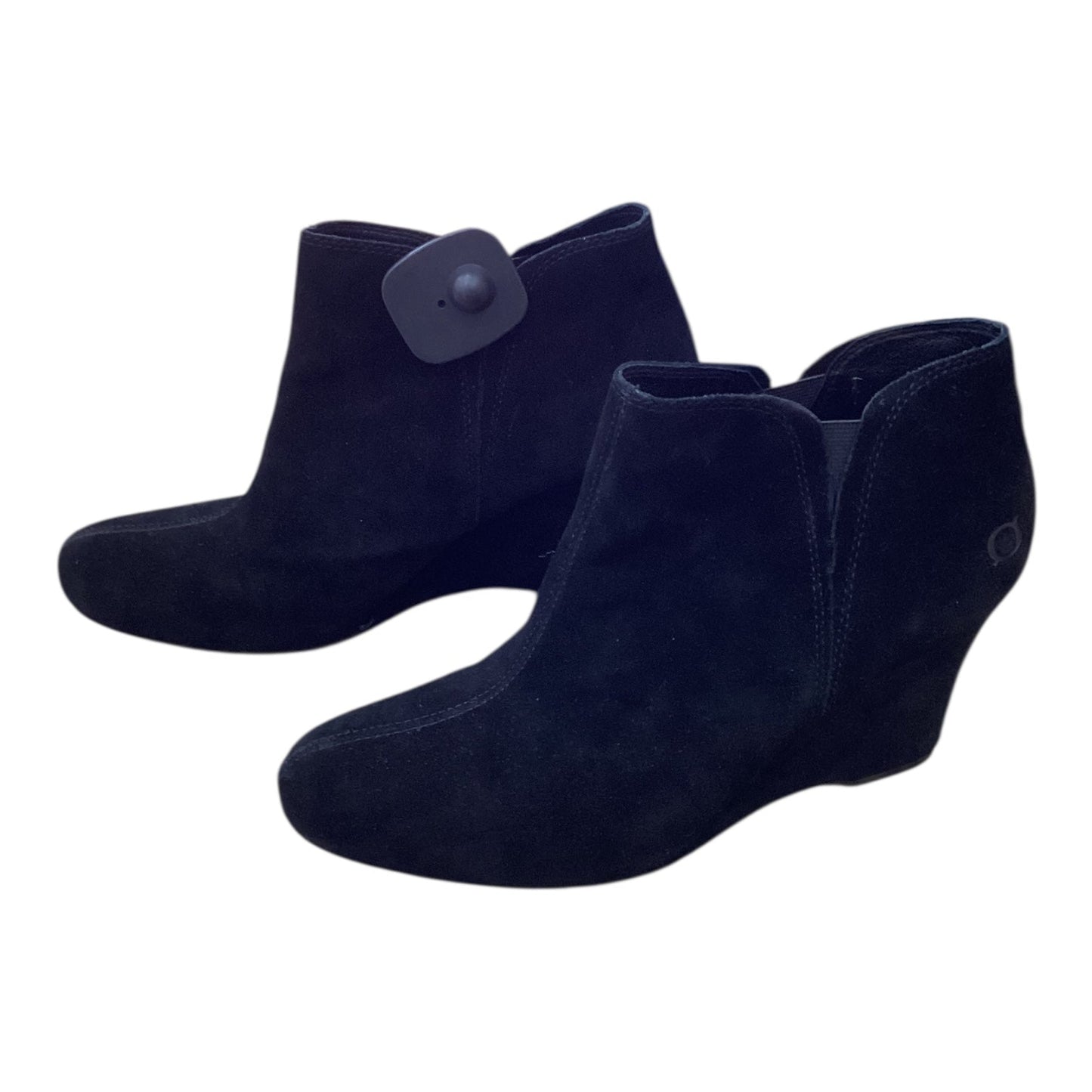 Boots Ankle Heels By Born In Black, Size:10