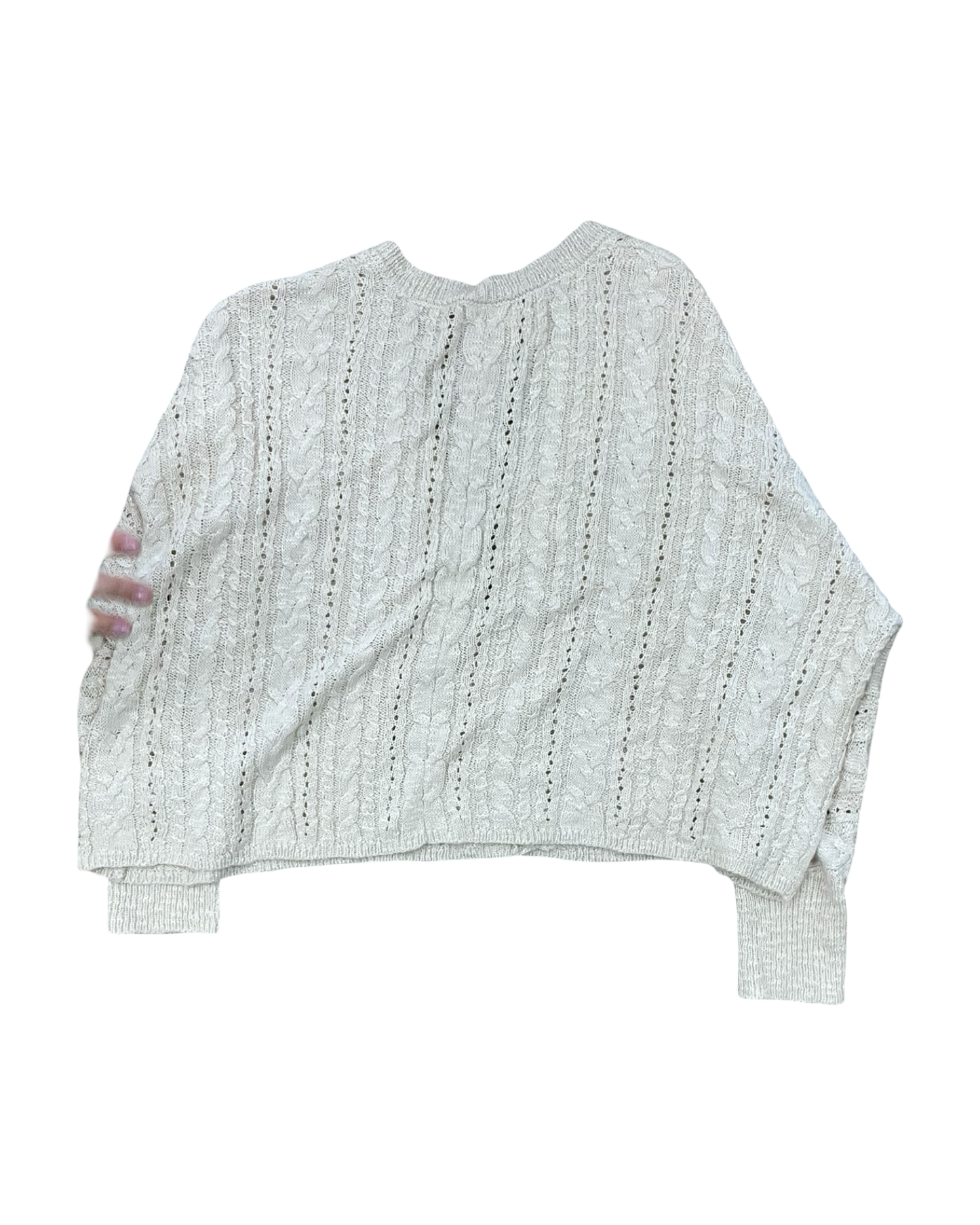 Cardigan By Lc Lauren Conrad In Cream, Size:1X