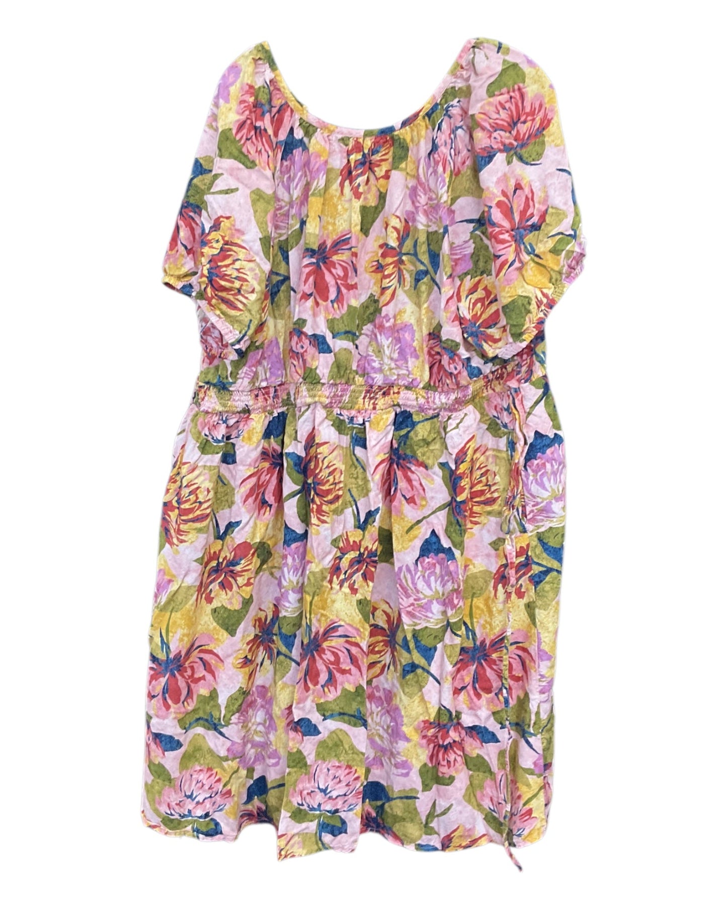 Dress Casual Midi By Terra & Sky In Floral Print, Size:3