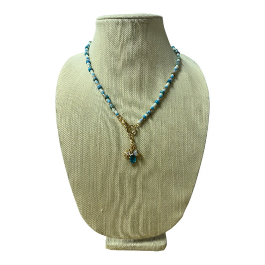 Necklace Statement By Simply Noelle In Aqua