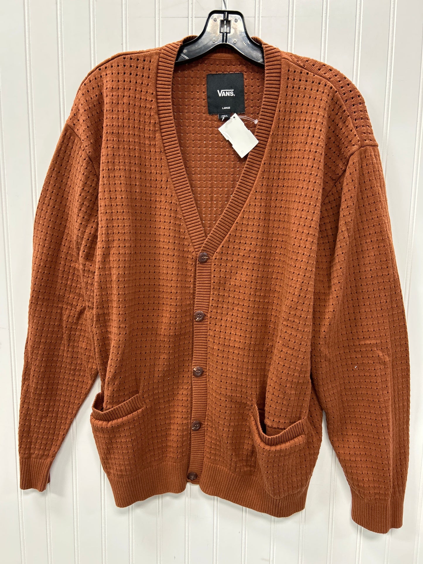 Cardigan By Vans In Brown, Size:L