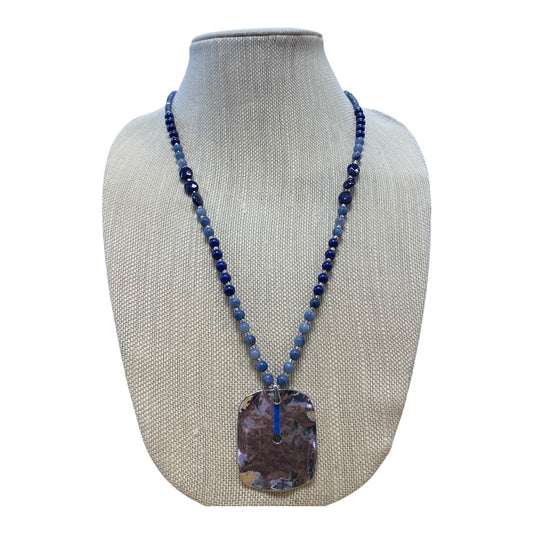 Necklace Pendant By J. Jill In Blue