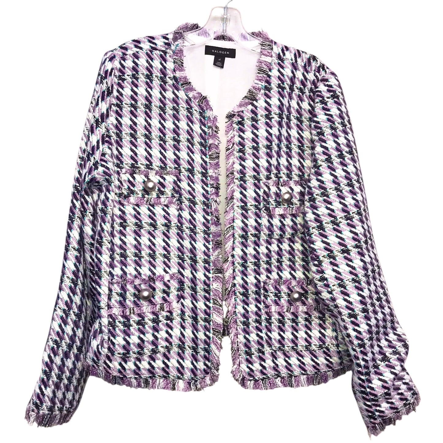 Blazer By Halogen In Purple, Size:Xl